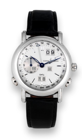 Ulysse nardin White Gold.Perpetual Calendar GMT.Ulysse Nardin, Locle Gen