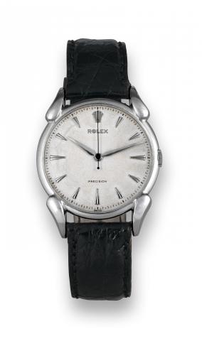 Rolex, Ref. 4560.Rolex, Precision, case No. 480068, Ref. 4560. Made in the.1950s..Fine and rare, center seconds, stainless steel wristwatch..To be sold without reserve