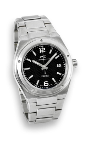 IWC Steel Ingenieur.International Watch Co., Schaffhausen, Ingenieur.Automatic, case No. 3103901, Ref. 3227. Made circa 2005..Fine, tonneau-shaped, center seconds, self-winding, waterresistant.anti-magnetic, stainless steel wristwatch with date.and an int