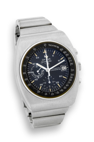 Omega Speedmaster 125.Omega, Speedmaster, 125, Automatic Chronometer,.Ref. ST 178.0002 / 378.0801. Made in a limited edition of.2000 pieces to celebrate the 125th anniversary of Louis.Brandt/Omega in 1973..Fine, tonneau-shaped, self-winding, water-resista