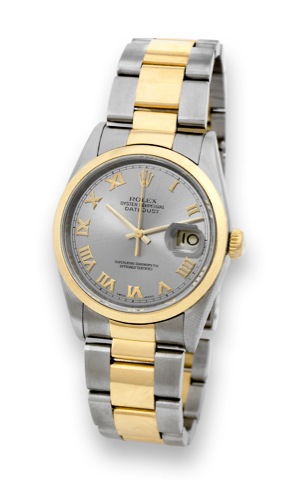 Rolex - Ref. 16203 - Steel Gold - Datejust.Rolex Oyster Perpetual, Datejust, Superlative Chronometer.Officially Certified, case No. Y 920723, Ref. 16203. Made.in 2002..Fine, center seconds, self-winding, water-resistant, stainless.steel and 18K yellow g