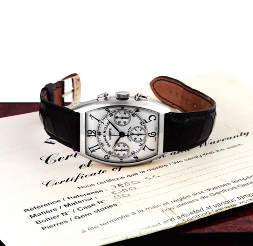 Franck Muller White Gold Chronographe.Franck Muller, Gen