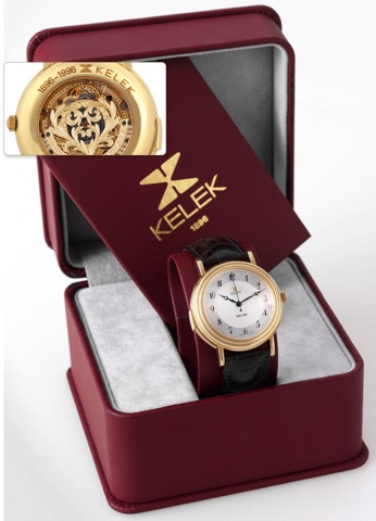 Kelek Yellow Gold Quarter Repeater.Kelek, Swiss, Centenary, 1896-1996, No. 044/100. Made in.a limited edition of 100 pieces in 1996 to commemorate the.100th anniversary of Kelek (1896 - 1996)..Fine and rare, quarter-repeating, center-seconds, selfwinding.
