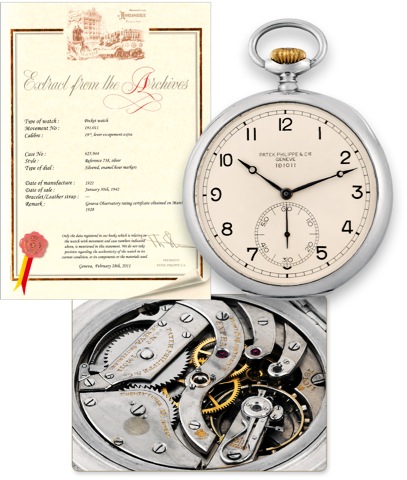 Patek Philippe _ Silver Lever Chronometer Navigation Watch.for Geneva Observatory Trial.Patek Philippe Cie., Gen
