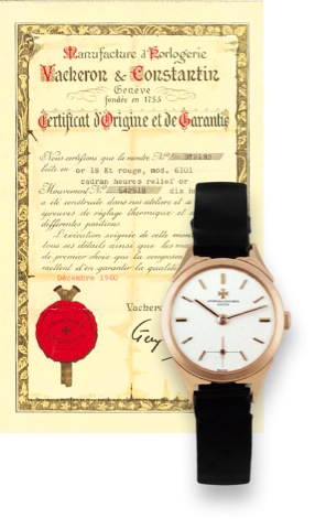 Vacheron Constantin, Geneve, movement.No. 542518, case No. 372132, Ref. 6101. Made.in 1960..Fine and rare, 18K pink gold lady