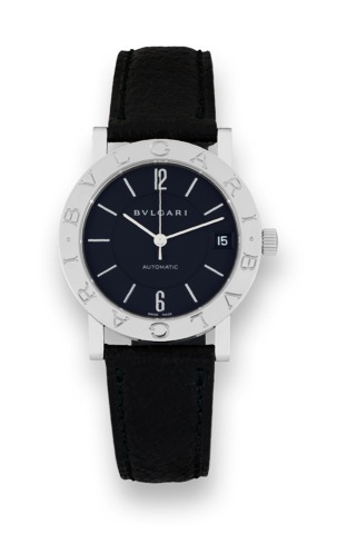 Bulgari, Bulgari, Automatic, case No. J280363.Ref. BB33SL. Sold in February 2002..Fine, center seconds, water resistant, self-winding, stainless.steel wristwatch with date and a stainless steel Bulgari.buckle. Accompanied by fitted box, warranty, Certific