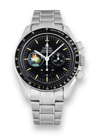 Apollo XIII.Omega, Speedmaster Professional, No. 852/999, case.No. 48341588, Ref. 3450022. Made in a limited series of.999 examples to commemorate the 25th anniversary of the.Apollo XIII mission in 1995..Fine and rare, asymmetric, water-resistant, stainle