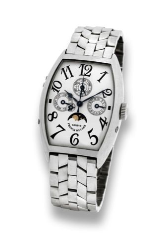 Franck Muller - White Gold.Perpetual Cale ndar - Moo n Phases.Franck Muller, Gen