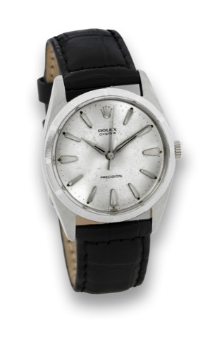Rolex - Steel _ Oyster - Precision.Rolex, Oyster, Precision, case No. 1147524, Ref. 6424/6424..Made in the 1960's..Fine, center seconds, water-resistant, stainless steel.wristwatch.