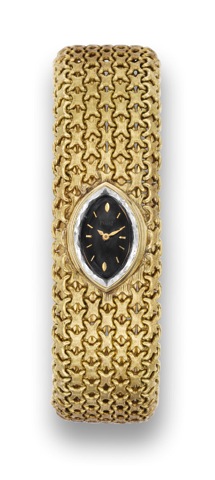 Piaget Yellow Gold.Piaget, movement No. 601892, Ref. 3359. Made circa 1970..Fine, 18K yellow gold lady's wristwatch with an integral.18K yellow gold bracelet.