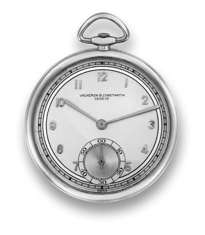 Vacheron Constantin Platinum.Dress Watch.Vacheron Constantin, Geneve, movement No. 393169.case No. 804177, Ref. 7122. Made circa 1940..Fine and elegant, thin, 18K white gold keyless dress watch.with two-tone dial.