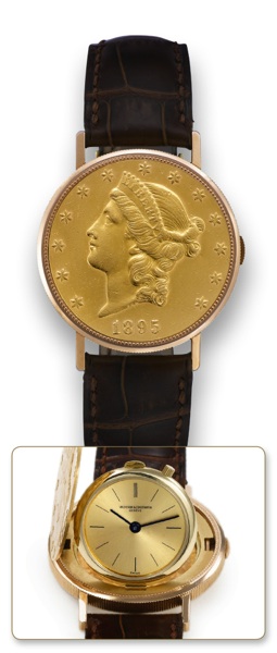 VACHERON CONSTANTIN COIN WATCH.YELLOW GOLD AND PINK GOLD.Vacheron Constantin, Gen