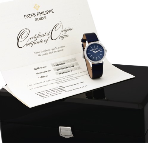 PATEK PHILIPPE, REF. 4896G, WHITE GOLD.AND DIAMONDS.Patek Philippe Cie, Gen
