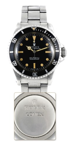 ROLEX REF. 5513, COMEX, FIRST GENERATION.Rolex, Oyster Perpetual, 660ft/200m, Submariner, case No. 2837866, Ref. 5513..Made in 1970 for the Comex Company..Very fine and rare, center-seconds, self-winding, water-resistant, stainless steel diver