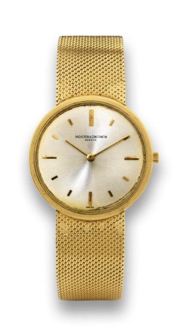 VACHERON CONSTANTIN REF.6452.Vacheron Constantin, Geneve, movement No. 575455, case.No. 406168, Ref. 6452. Made in the 1960s..Fine, 18k yellow gold wristwatch with an 18K yellow gold.Vacheron Constantin bracelet and deployant clasp.