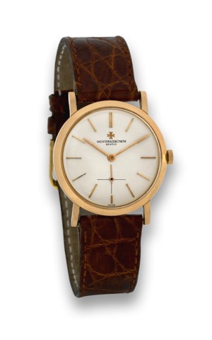 VACHERON CONSTANTIN REF. 4667 PINK GOLD.Vacheron Constantin, Geneve, movement No. 498002, case.No. 325838, Ref. 4667. Made circa 1950..Fine, thin, 18K pink gold wristwatch..To be sold without reserve