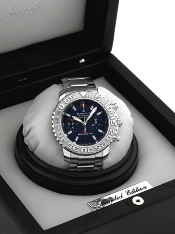 BLANCPAIN REF. 2285 F AIR COMMAND MONACO.YACHT SHOW LIMITED EDITION.Blancpain, Air Command - 200m/660ft, Monaco Yacht.Show, No. 8/150, Ref. 2285 F. Made in a limited edition for.the Monaco Yacht Show in circa 2007..Fine, self-winding, water-resistant, sta