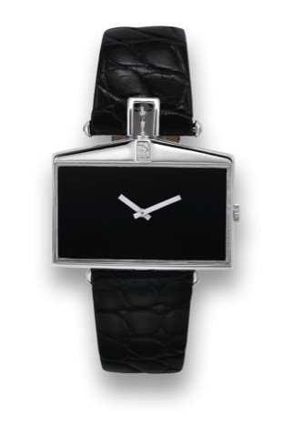 CORUM REF. 55 585 59 SPIRIT OF ECSTASY MADE FOR ROLLS ROYCE.Corum, Spirit of Ecstasy, Rolls Royce. Made in the 1980's..Fine and unusual 18K white gold wristwatch with an 18K white gold Corum buckle