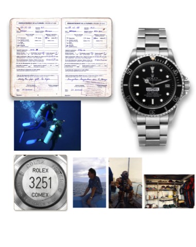 ROLEX REF. 16600 COMEX SEA-DWELLER.Rolex, Oyster Perpetual Date, Comex, Sea-Dweller, 4000ft = 1220m, Superlative Chronometer.Officially Certified, case No. N421569, Ref. 16600, COMEX 3251. Made in 1992..Very fine and very rare, center seconds, self-windin