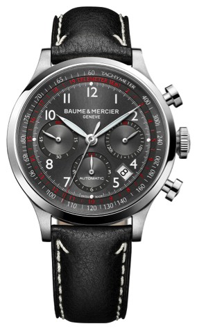 BAUME MERCIER CAPELAND FOR HELP THEM.Baume Mercier, Geneve, Capeland Chronograph, Automatic, case No. 5890633, Ref. 65687. Made in 2012.