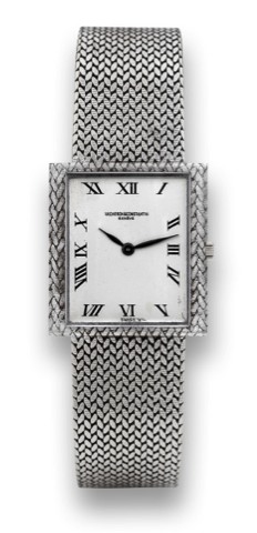 VACHERON CONSTANTIN.RECTANGULAR, WHITE GOLD.Vacheron Constantin, Gen