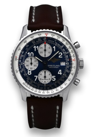 BREITLING NAVITIMER STAINLESS STEEL.Breitling, Navitimer, Automatic, case No. 279182, Ref. A.13322. Made in the late 1990s..Fine, self-winding, water-resistant, stainless steel wristwatch.with date, round button chronograph, registers, tachometer.telemete