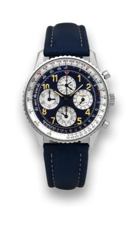 Breitling Navitimer 1461 Breitling.Navitimer 1461 S_rie Limit_e Etanche.No. 10 0781/1000, Ref. A 38022. Sold on.January 31st, 1997..Fine and rare, self-winding, waterresistant.stainless steel wristwatch.with perpetual calendar up to 4 years.the 52 weeks i