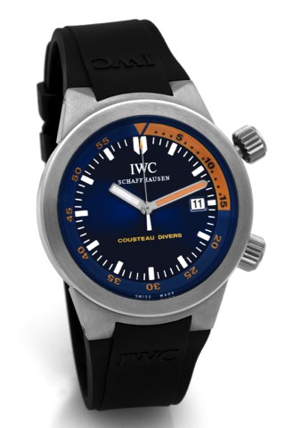 IWC REF. 3548 COUSTEAU AQUATIMER.International Watch Co., Schaffhausen, Aquatimer -.Cousteau Divers, No. 833/1953, case No. 3087892, Ref..3548. Made in a limited edition of 1953 pieces in 2004 to.commemorate Cousteau