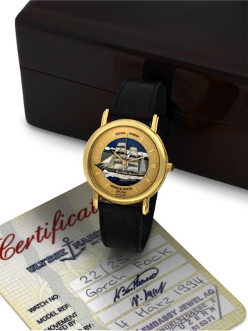 ULYSSE NARDIN - GORCH FOCK CLOISONNE.ENAMEL DIAL.Ulysse Nardin, Locle Gen