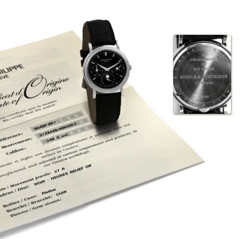 PATEK PHILIPPE REF. 5049, ONLY 20 PIECES MADE, PLATINUM.Patek Philippe, Gen