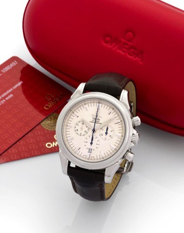 OMEGA DEVILLE, REF. 35593200.- CO-AXIAL ESCAPEMENT.CHRONOMETER.Omega, DeVille - Co-Axial Escapement.Chronometer, Chronograph Automatic, No..78051449, Ref. 35593200. Made circa 2000..Very fine, large, self-winding, water-resistant.stainless steel wristwatc