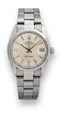 ROLEX REF. 6800 DATEJUST.STEEL.Rolex, Oyster Perpetual, Datejust.Superlative Chronometer Officially.Certified, case No. 6600621, Ref. 6800..Made circa 1980..Fine, center seconds, self-winding.water-resistant, stainless steel midsize.wristwatch with date a