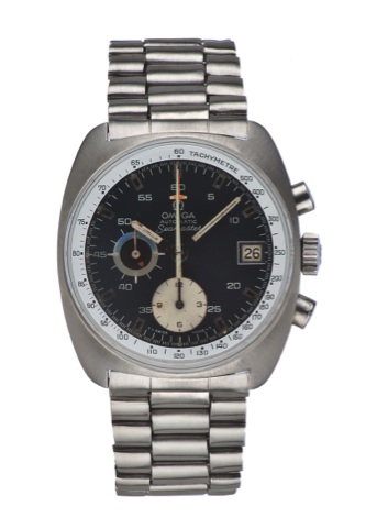 OMEGA, REF. 176.007, SEAMASTER AUTOMATIC.CHRONOGRAPH, STEEL.Omega, Seamaster Automatic chronograph, No..35602983, Ref. 176.007. Made in the 1970s..Fine and rare, tonneau-shaped, self-winding, water-resistant.stainless steel wristwatch with round button ch