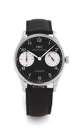 IWC, Portuguese Automatic 7 Days.International Watch Co., Schaffhausen, Portuguese, 7 Days Power Reserve.Automatic,, No. 894/1000, No. 2845494, case No. 2792543, ref. 500001..made in a limited edition of 1000 pieces circa 2005..Fine, large, self-winding, 