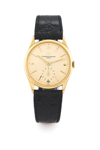 VACHERON CONSTANTIN REF. 4066 - YELLOW GOLD.Vacheron Constantin, Genève, movement No. 512541, case No. 334632, Ref. 4066. Made circa 1953..Very fine, 18K yellow gold wristwatch.