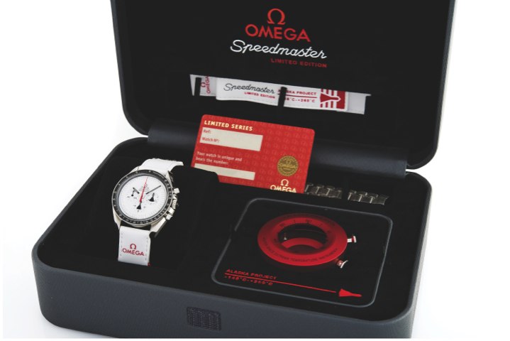 OMEGA ALASKA PROJECT.Omega, ‘Speedmaster Professional’, No. 0629/1970, Ref. ST..311.32.42.30.04.001. Made in a limited series of 1970 examples in.2008, sold on September 9th, 2008..Very fine and rare, asymmetric, water-resistant, stainless steel.wristwatc