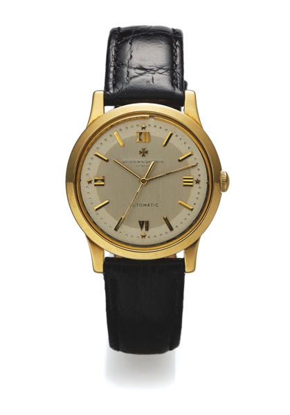 VACHERON CONSTANTIN AUTOMATIC.Vacheron Constantin, Geneve, Automatic, No. 508251.case No. 360741, Ref. 6038. Made circa 1958..Very fine, water-resistant, center seconds, self-winding.18K yellow gold wristwatch.