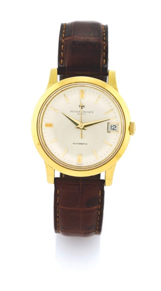 VACHERON AUTOMATIC YELLOW GOLD.Vacheron Constantin, Genève, Automatic, movement No. 582307, case No. 409596, Ref. 6378. Made in the 1960s..Very fine and rare, center-seconds, self-winding, water-resistant, 18K yellow gold wristwatch with date