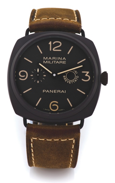PANERAI REF. OP 6806 PAM 339 8-DAY RADIOMIR.COMPOSITE.Panerai, Marina Militare, Composite Radiomir 8-Day Brevettato.No. M0319/1500, Ref. OP 6806. Made in a limited edition of 1500.examples in 2010..Very fine, large, cushion-shaped, water-resist