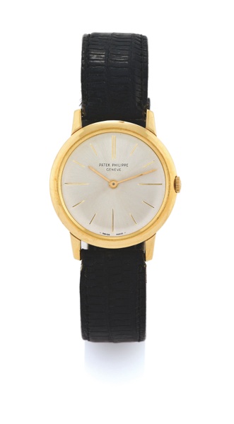 PATEK PHILIPPE, REF. 2593.Patek Philippe Cie, Genève, No. 786702, case No. 2616912, Ref. 2593..Made circa 1963. Very fine, 18K yellow gold wristwatch