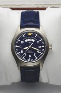 IWC REF. 3261 PLATINUM PILOT UTC. International Watch Co., Schaffhausen, “Die Fliegeruhr/UTC TZC, Automatic,”. No. 010/500, Ref. 3261. Made in a limited edition of 500 pieces in circa 2008.. Fine and rare, two time zone, independently adjustable hour hand