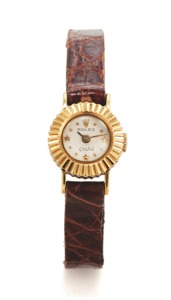ROLEX REF. 8792 STAR DIAL. ORCHID YELLOW GOLD. Rolex, “Orchid,” case No. 407617, Ref. 8792.. Made in the 1960’s.. Fine, 18K yellow gold lady’s wristwatch with. star indexes