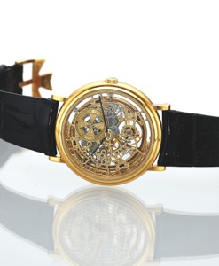 VACHERON CONSTANTIN. REF. 43038 SKELETON AUTOMATIC. Vacheron Constantin, Genève, case No. 601516. Ref. 43038. Made in the 1970s.. Very fine and rare, thin, self-winding, 18K yellow gold. skeletonized wristwatch with an 18K yellow gold. Vacheron Cons