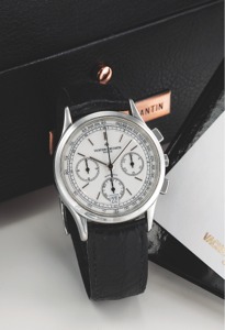 VACHERON CONSTANTIN REF. 49002 CHRONOGRAPH PLATINUM. Vacheron Constantin, Genève, “Automatic Chronograph”, No.. 807005 case No. 637039, Ref. 49002. Made in a limited series. in 1991, sold in 1992.. Very fine and rare, self-winding, water resistant, platin