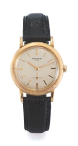PATEK PHILIPP E REF. 3473 YELLOW GOLD. Patek Philippe Cie, Genève, No. 1112499, case No. 2629737. Ref. 3473. Made circa 1964.. Very fine and very rare, self-winding, water-resistant. 18K yellow gold wristwatch.