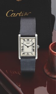 CARTIER REF. 1601. PLATINUM TANK. MECANIQUE. Cartier, Paris, Tank, No. 0030 CC. Ref. 1601. Made in the 1980s.. Very fine and elegant. rectangular, thin, platinum. wristwatch with an 18K white. gold Cartier deployant clasp.. Accompanied by the original. wo