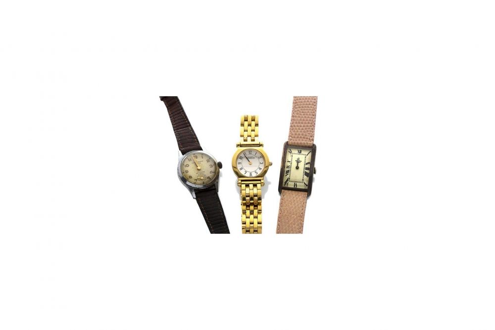 Lot de 3 montres femme: Michel Herbelin/travail français