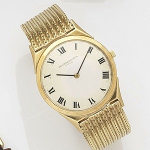 Ref:6099, Case No.374676, Movement No.550908, London Hallmark for 1960 17-jewel Cal.1003 manual wind movement stamped with the Geneva seal of quality and adjusted to temperature and 5 positions, silvered dial with black Roman numerals, black pointed baton