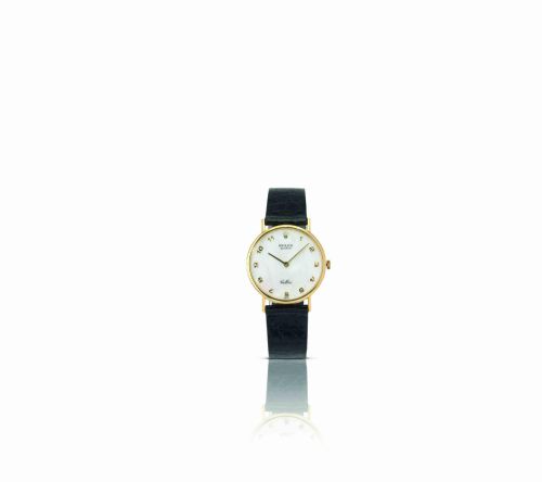 Rolex. A fine and rare 18ct gold and mother of pearl manual wind wristwatch