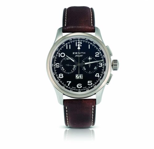 Zenith. A fine stainless steel calendar chronograph automatic wristwatch
